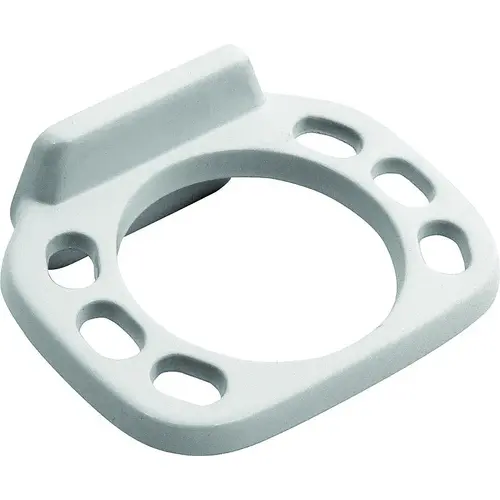 Toothbrush/Tumbler Holder, Zinc, White, Wall Mounting