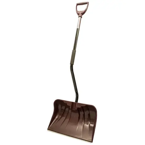 Snow Shovel, 20 in W Blade, Combo Blade, Polyethylene Blade, Steel Handle, Merlot Snow Shovel, 20 in W Blade, Combo Blade, Polyethylene Blade, Steel Handle, Merlot