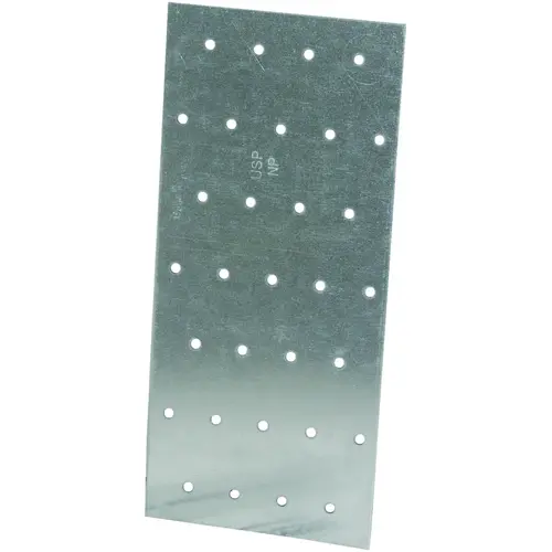 Truss Mending Plate, 9 in L, 3-1/8 in W, Steel, Galvanized, Nail Mounting Truss Mending Plate, 9 in L, 3-1/8 in W, Steel, Galvanized, Nail Mounting
