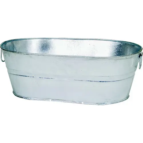 Wash Tub, 5.5 gal Capacity, Steel Wash Tub, 5.5 gal Capacity, Steel