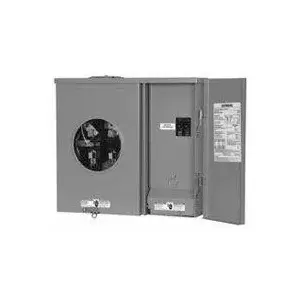 Siemens MM0202B1200RJB Meter Socket, 1 -Phase, 120/240 V, NEMA 3R Enclosure, Semi-Flush, Surface Mounting Painted