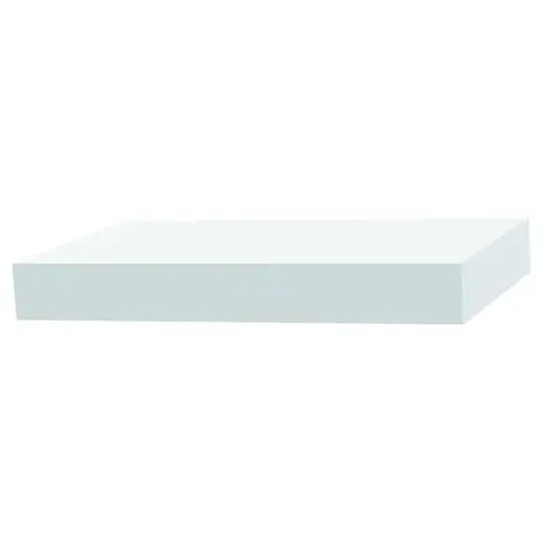 Trim Plank Moulding, 12 ft L, 1 in W, Cellular PVC, White - pack of 2