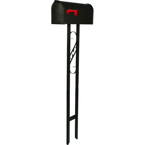 T11KIT0B Mailbox Post Combo, 800 cu-in Mailbox, Steel Mailbox, Galvanized Steel Post, Black T11KIT0B Mailbox Post Combo, 800 cu-in Mailbox, Steel Mailbox, Galvanized Steel Post, Black
