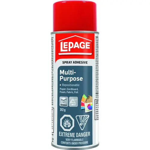 Multi-Purpose Adhesive, White, 24 hr Curing, 311.8 g Can Multi-Purpose Adhesive, White, 24 hr Curing, 311.8 g Can