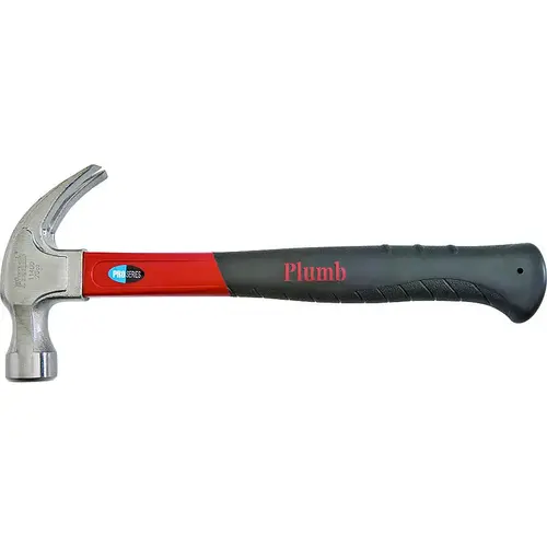 Plumb 11400N/11400 Hammer, 20 oz Head, Curved Claw Head, 13 in OAL Plumb 11400N/11400 Hammer, 20 oz Head, Curved Claw Head, 13 in OAL