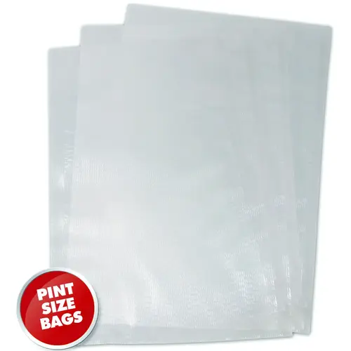 Weston Series Vacuum Seal Bag, 10 in L, 6 in W, Plastic, Clear - pack of 100 Weston Series Vacuum Seal Bag, 10 in L, 6 in W, Plastic, Clear - pack of 100
