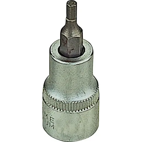 Fractional Star Bit Socket, T50 Tip, Chrome Silver