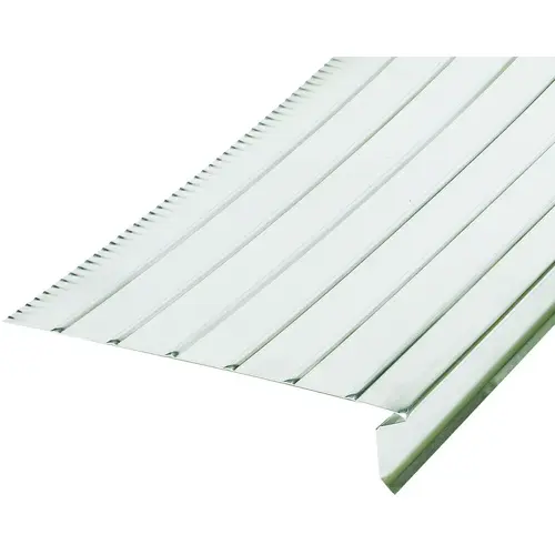Roof Edge, 10 ft L, Aluminum Mill Roof Edge, 10 ft L, Aluminum Mill