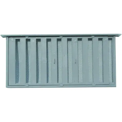 Foundation Vent, 40 sq-in Net Free Ventilating Area, Polypropylene, Gray Foundation Vent, 40 sq-in Net Free Ventilating Area, Polypropylene, Gray