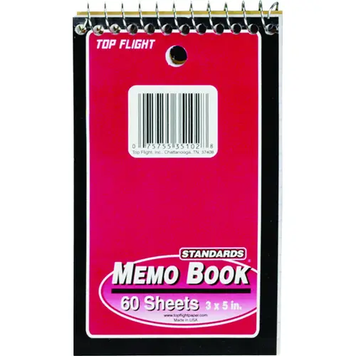 MB-17 Narrow Rule Notebook, 5 in L x 3 in W Sheet, 60-Sheet, Wirebound Binding MB-17 Narrow Rule Notebook, 5 in L x 3 in W Sheet, 60-Sheet, Wirebound Binding