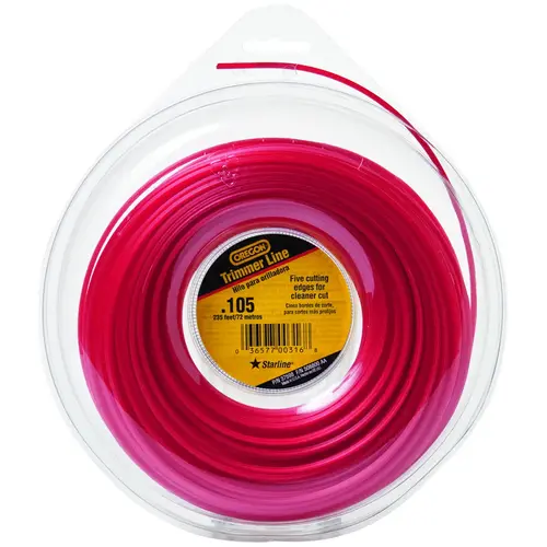 Oregon /37598 Trimmer Line, 0.105 in Dia, 235 ft L, Co-Polymer Oregon /37598 Trimmer Line, 0.105 in Dia, 235 ft L, Co-Polymer