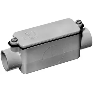 Carlon E987H-CAR Conduit Body, PVC, Gray