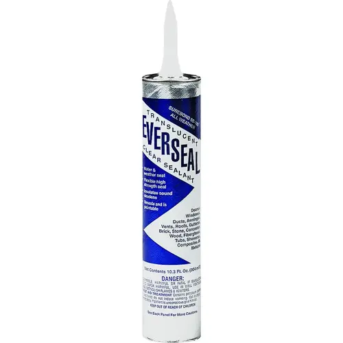 Adhesive Sealant, Paste, Hydrocarbon, Translucent, 10.3 oz Cartridge Adhesive Sealant, Paste, Hydrocarbon, Translucent, 10.3 oz Cartridge