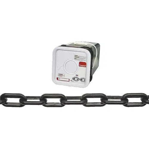 Decorator Chain, #8, 138 ft L, Plastic Black