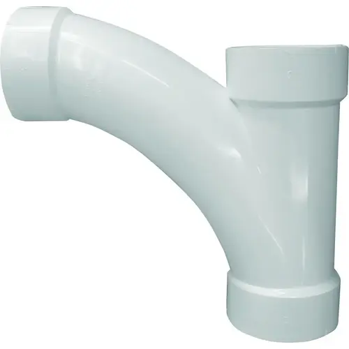 Combination Tee Pipe Wye, 3 in, Hub, PVC, White, SCH 40 Schedule Combination Tee Pipe Wye, 3 in, Hub, PVC, White, SCH 40 Schedule