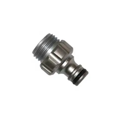 Hose Adapter, 5/8 x 1/2 in, Male Threaded, Metal Hose Adapter, 5/8 x 1/2 in, Male Threaded, Metal