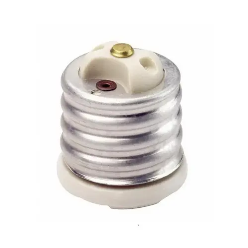 Adapter, 660 W, Aluminum/Glazed Porcelain, White Adapter, 660 W, Aluminum/Glazed Porcelain, White