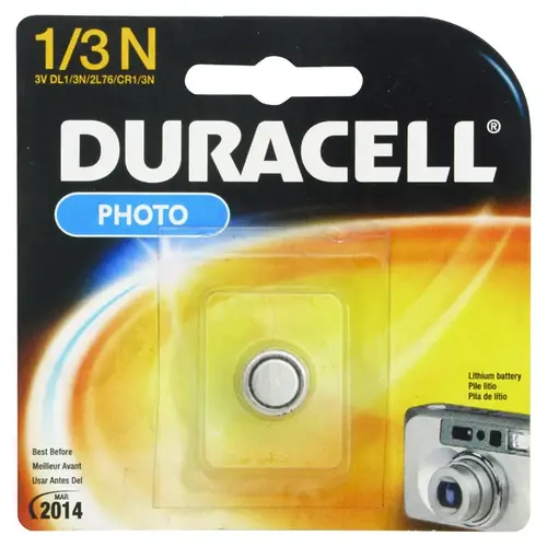 Battery, 3 to 3.3 V Battery, 1/3N Battery, Lithium, Manganese Dioxide