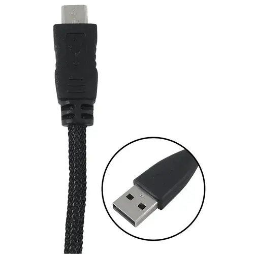 USB Cable, Black Sheath - pack of 4