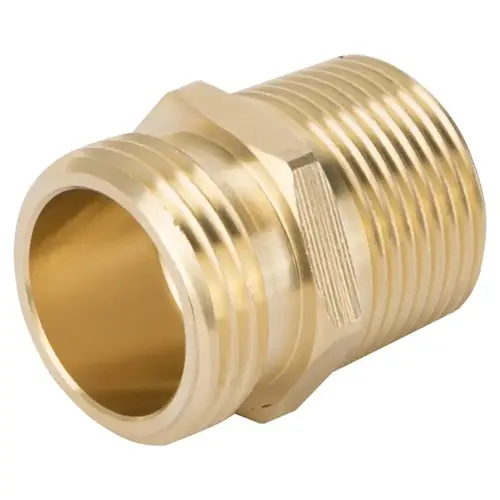 Hose Connector, 3/4 x 3/4 x 1/2 in, NH x MNPT x FNPT, Brass, Brass Hose Connector, 3/4 x 3/4 x 1/2 in, NH x MNPT x FNPT, Brass, Brass