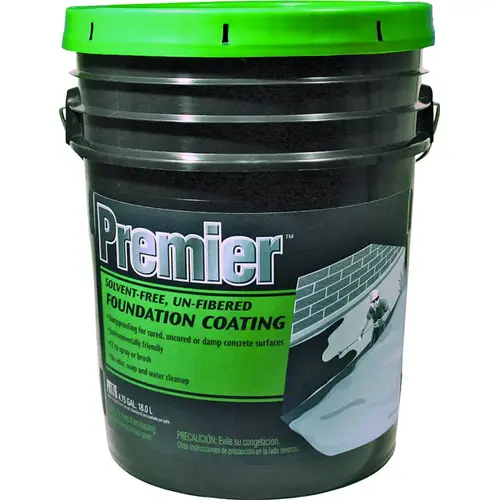 Premier 5 Gal. Solvent-Free Non-Fibered Foundation Coating Black