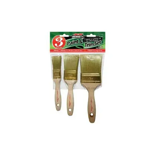 Paint Brush Set, Angular, 4-Brush