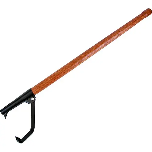 Cant Hook, Duckbill Tip, 7/16 x 7/8 in Tip, Steel Tip, Wood Handle Lacquer/White