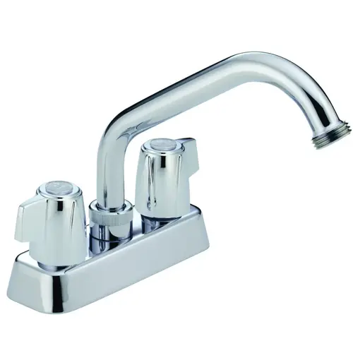 Classic Series Laundry Faucet, 2-Faucet Handle, Brass, Chrome Plated, Deck Mounting, Swivel Spout Classic Series Laundry Faucet, 2-Faucet Handle, Brass, Chrome Plated, Deck Mounting, Swivel Spout