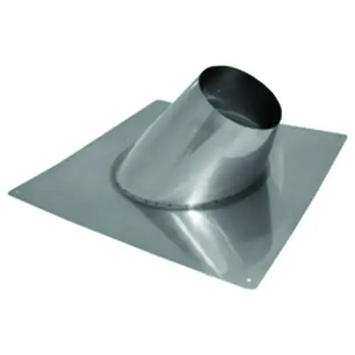 Roof Vent Flashing, 21 in OAL, 21 in OAW, Galvanized Steel Zinc Roof Vent Flashing, 21 in OAL, 21 in OAW, Galvanized Steel Zinc