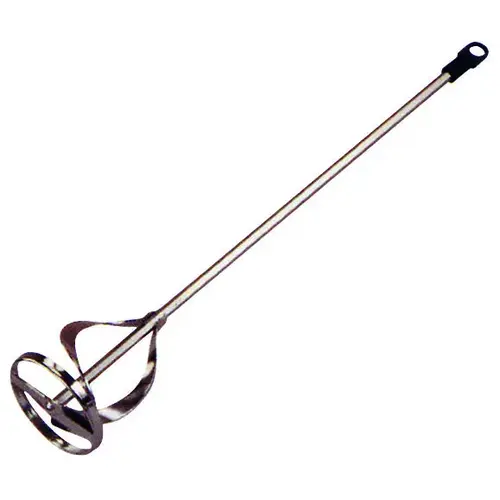 Mud Mixer, 24 in OAL, 3/8 in Dia Shaft, Steel Silver Mud Mixer, 24 in OAL, 3/8 in Dia Shaft, Steel Silver