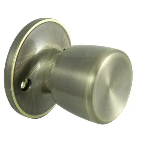 ProSource Dummy Knob, Tulip Design, 1-3/8 to 1-3/4 in Thick Door, Brass, 65.7 mm Rose/Base