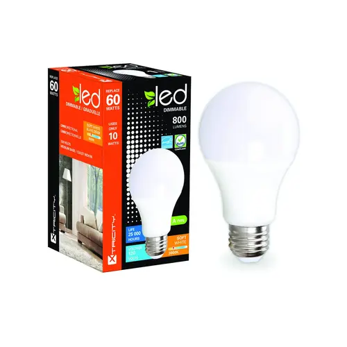 1-60096 LED Bulb, General Purpose, 60 W Equivalent, Medium Lamp Base, Dimmable, Soft White Light 1-60096 LED Bulb, General Purpose, 60 W Equivalent, Medium Lamp Base, Dimmable, Soft White Light