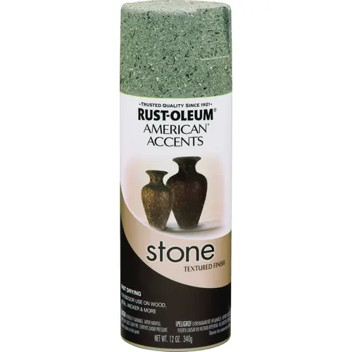 AMERICAN ACCENTS Stone Spray Paint Stone Gray, Solvent-Like, Stone Gray, 12 oz, Aerosol Can AMERICAN ACCENTS Stone Spray Paint Stone Gray, Solvent-Like, Stone Gray, 12 oz, Aerosol Can