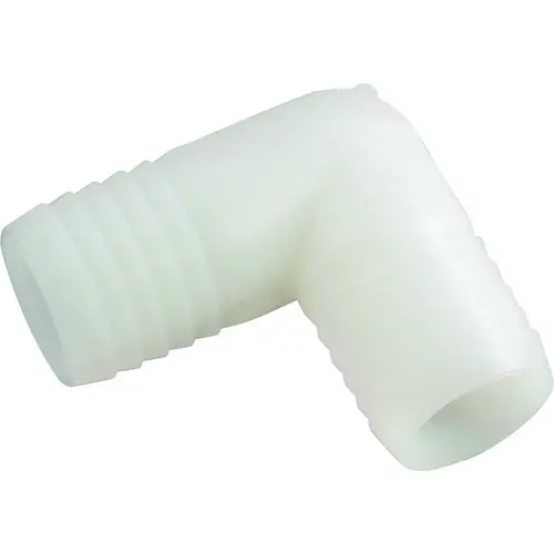 Hose Elbow, 90 deg Angle, 5/8 in, Barb, Nylon - pack of 5 Hose Elbow, 90 deg Angle, 5/8 in, Barb, Nylon - pack of 5