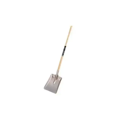 Snow Shovel, 11 in W Blade, 11 in L Blade, Aluminum Blade, Wood Handle, 52 in OAL Snow Shovel, 11 in W Blade, 11 in L Blade, Aluminum Blade, Wood Handle, 52 in OAL