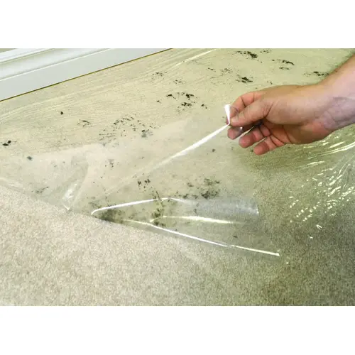 Carpet Shield, 500 ft L, 24 in W, 2.5 mil Thick, Polyethylene, Clear Carpet Shield, 500 ft L, 24 in W, 2.5 mil Thick, Polyethylene, Clear