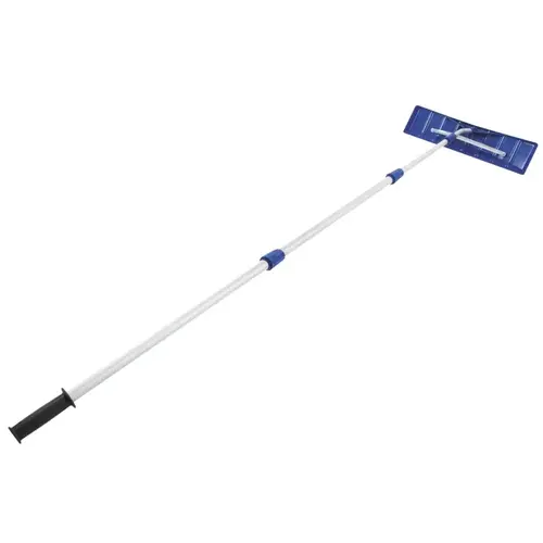 Snow Shovel Roof Rake, Polyethylene Blade, Poly Head, Telescopic Handle, Aluminum Handle