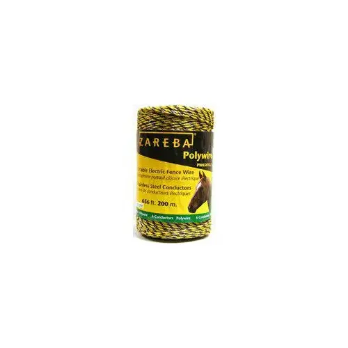 Polywire, Stainless Steel Conductor, Yellow, 656 ft L Polywire, Stainless Steel Conductor, Yellow, 656 ft L