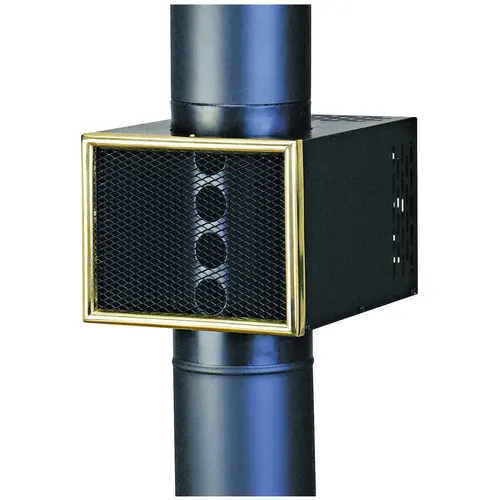 Heat Reclaimer, 6 in Dia Pipe, Steel, Matte, Black