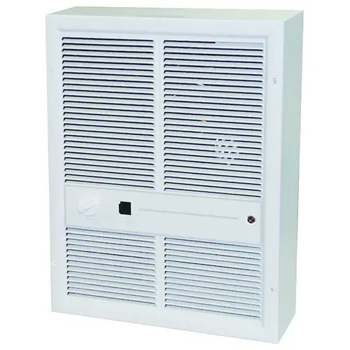 Heater, 10.8/12.5 A, 208/240 V, 5120 to 10240 Btu, 175 cfm Air, Ivory