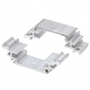 CRL-U.S. Aluminum AP402 Head Anchor Clip with Screws Mill - pack of 20