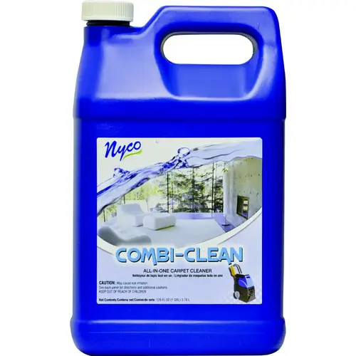 Carpet Cleaner, 1 gal Bottle, Liquid, Citrus, Yellow