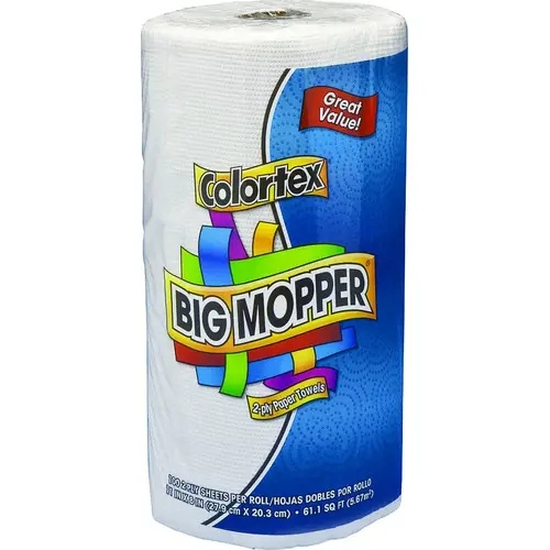 018888 Paper Towel, 8 in L, 11 in W, 2-Ply White 018888 Paper Towel, 8 in L, 11 in W, 2-Ply White