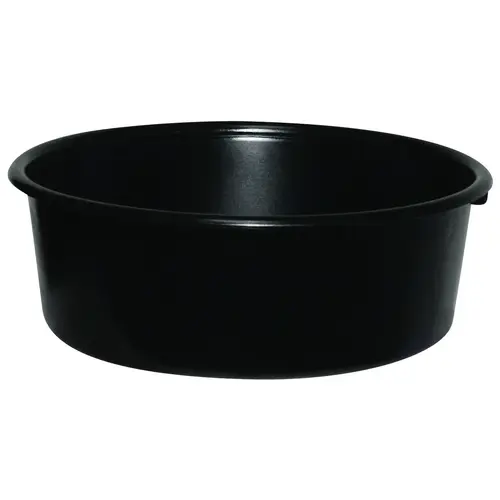 Feed Pan, 5 qt Volume, Fortalloy Rubber/HDPE, Black