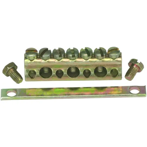 Ground Bar Kit, 1/2 in L, 7 -Terminal Ground Bar Kit, 1/2 in L, 7 -Terminal