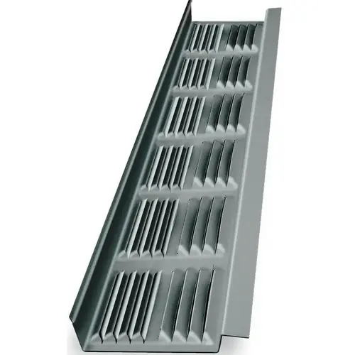 Soffit Vent, 2-3/4 in L, 1/4 in W, 68 sq-ft Net Free Ventilating Area, Aluminum, Mill - pack of 50 Soffit Vent, 2-3/4 in L, 1/4 in W, 68 sq-ft Net Free Ventilating Area, Aluminum, Mill - pack of 50
