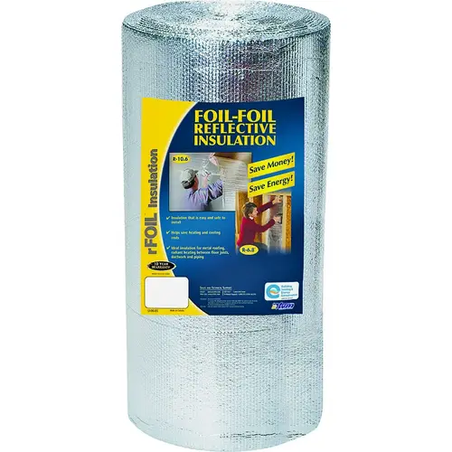 W757 Construction Insulation, 50 ft L, 48 in W, Polyethylene
