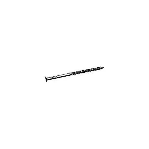Pole Barn Nail, 60D, 6 in L, Steel, Galvanized, Flat Head, Ring Shank, 5 lb