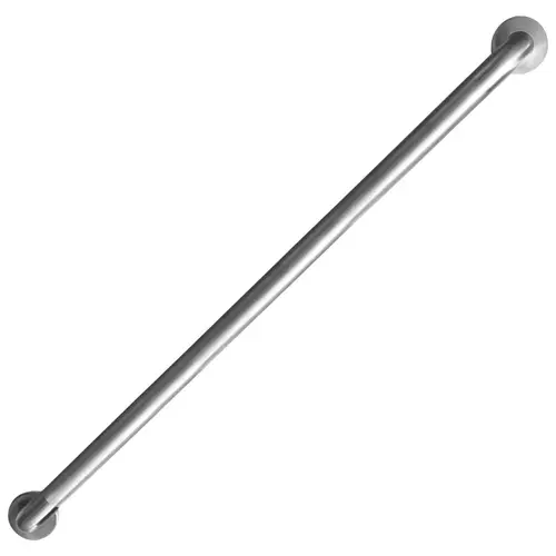 Grab Bar, 42 in L Bar, Stainless Steel, Wall Mounted Mounting