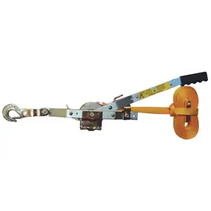 Maasdam WS-25 Strap Puller, 1 ton Lifting, 1 in Dia Rope/Cable, 25 ft L Rope/Cable, 10 ft Lift